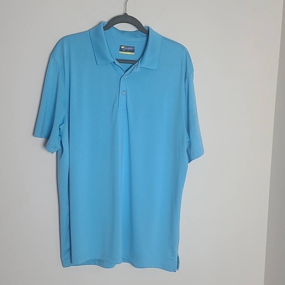 Jack Nicholson blue poll shirt